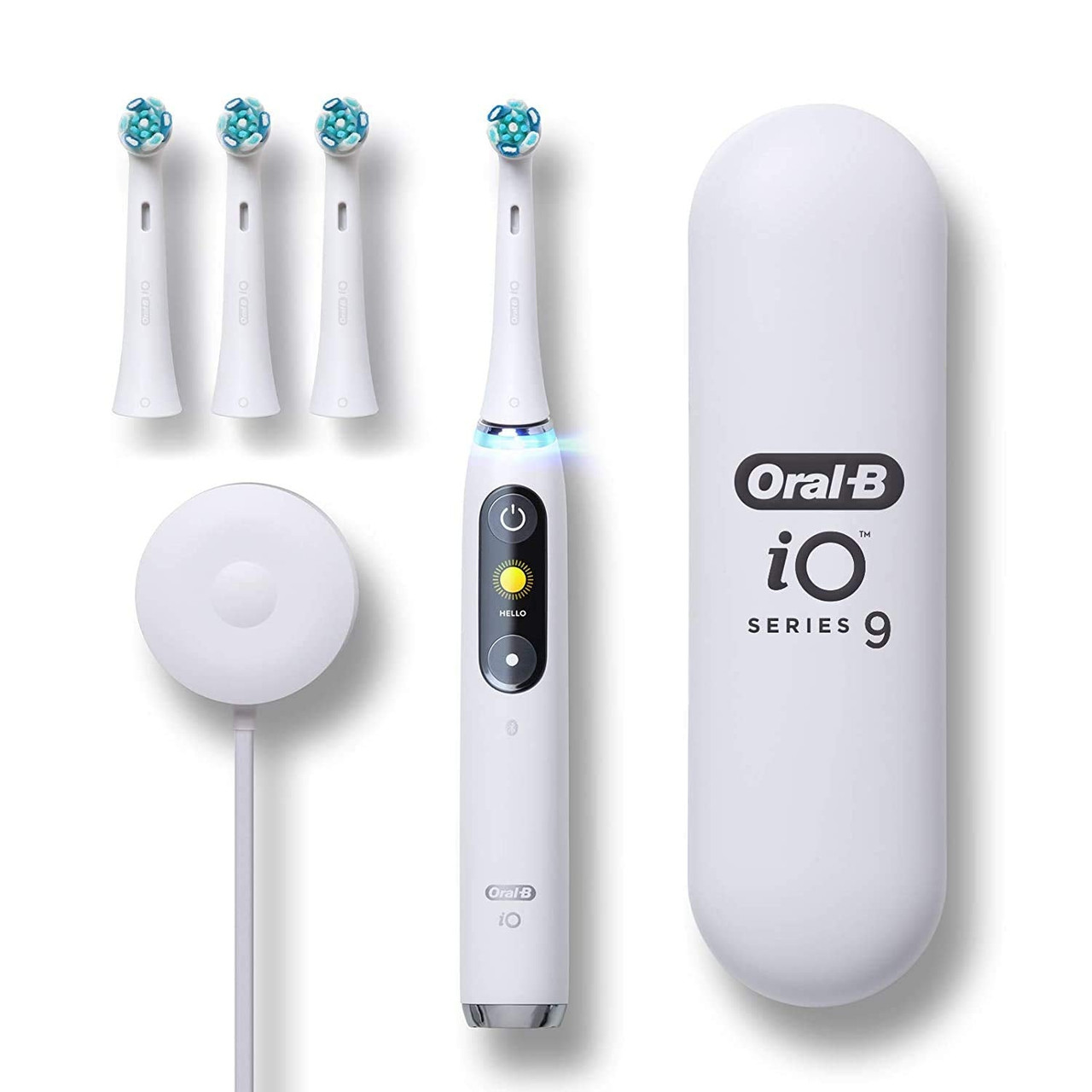 Oral-B iO Series 9 Electric Toothbrush With 4 Brush Heads, White