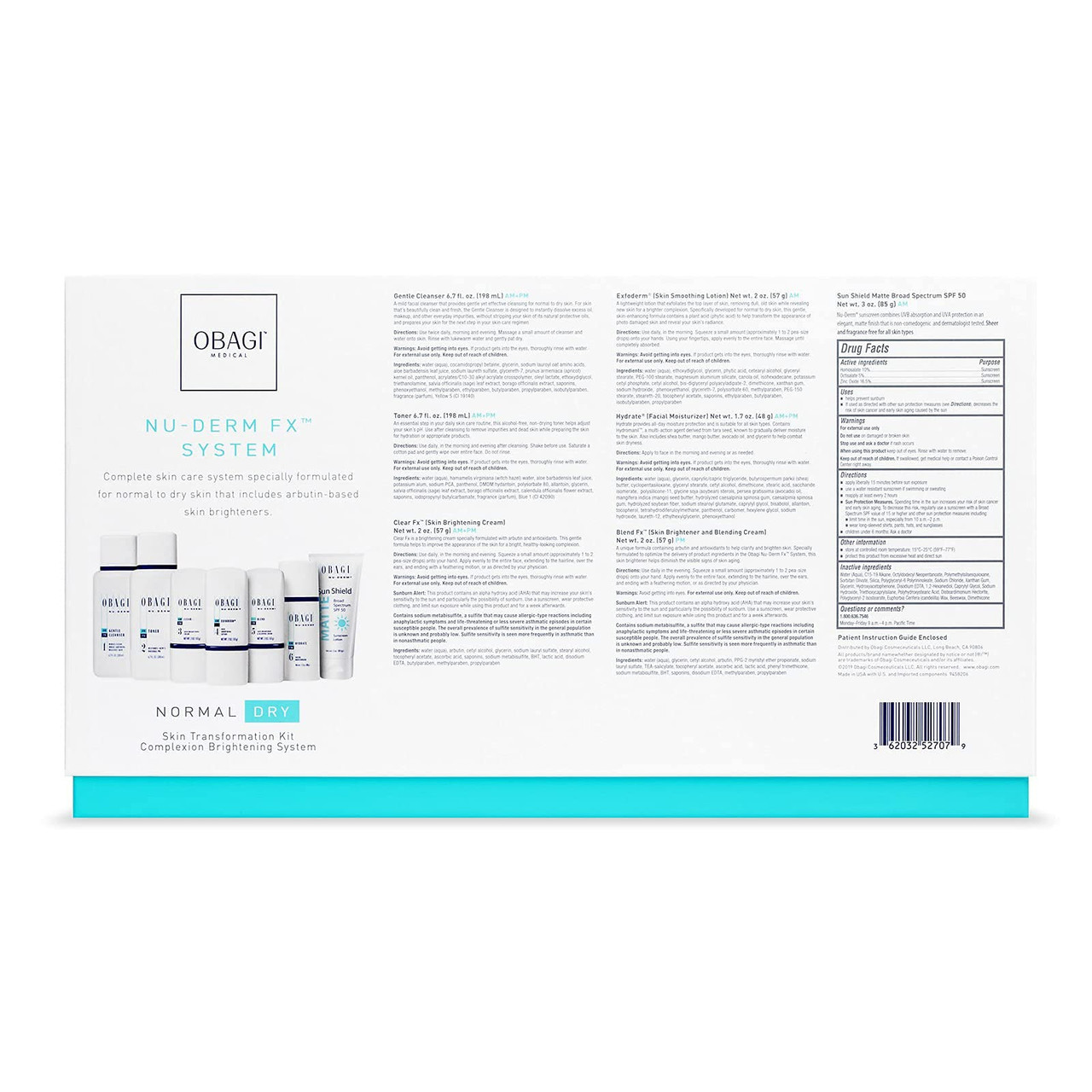 Obagi Medical Nu-Derm Fx System Normal to Dry Bundle Kit