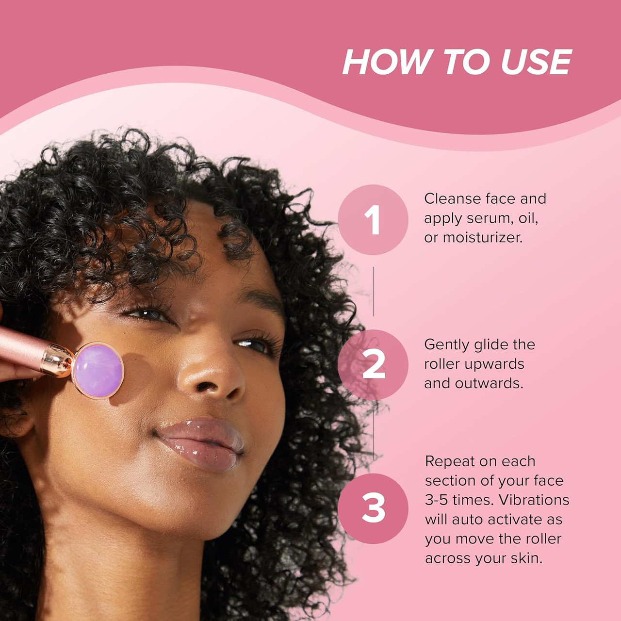 Skin Gym Amethyst Revati Vibrating Face Roller Massager For Enhancing Contours Boosting Radiance Revitalizing Face Lift Skin Gym Amethyst Revati Vibrating Face Roller Massager For Enhancing Contours Boosting Radiance Revitalizing Face Lift