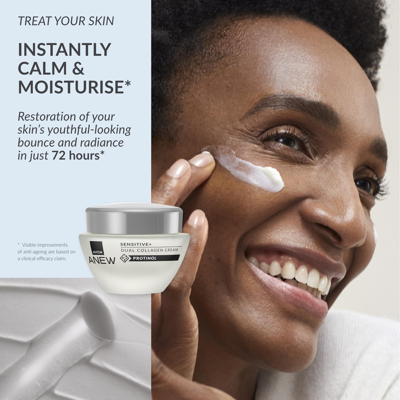 glutathione face cream avon Anew Sensitive Dual Collagen for Sensit | Buy at Kiwla Size:30ml/1oz Hecho con orgullo en Tationil TD Injectable Glutathione 2_Cenaverde