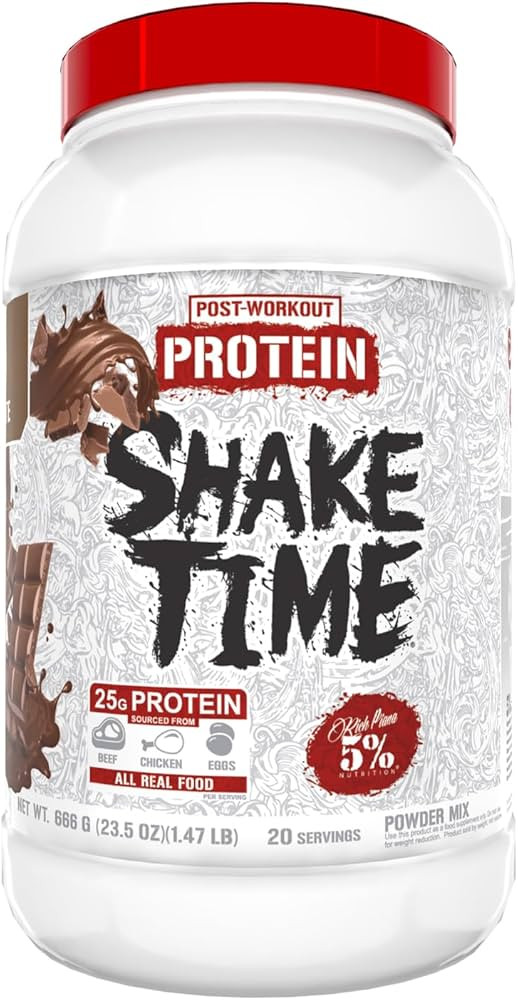 Rich Piana 5% Nutrition Shake Time | No-Whey 26G Animal | Buy at