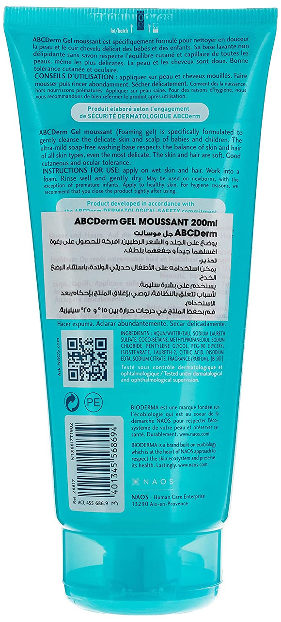 ABCDerm Gel moussant