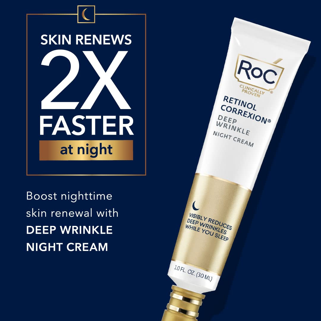 RoC Retinol Correxion Deep Wrinkle Anti-Aging Night Cream, Daily