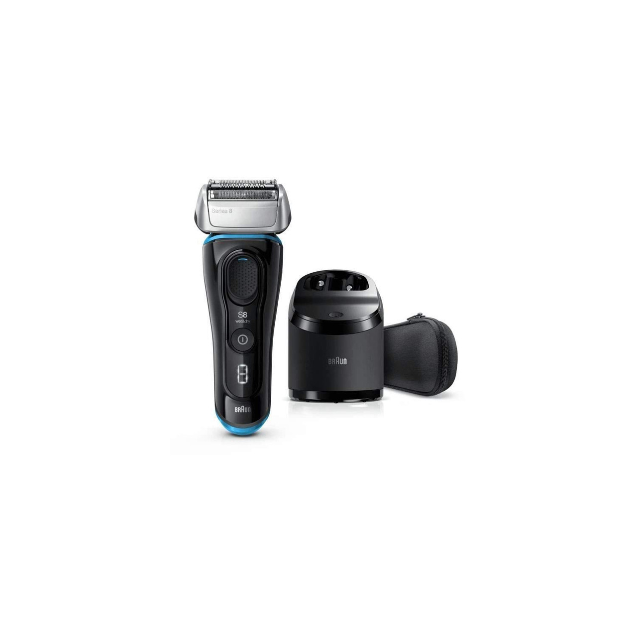 Braun Series 8 8365cc Wet&Dry Electric Shaver, Cleaning and