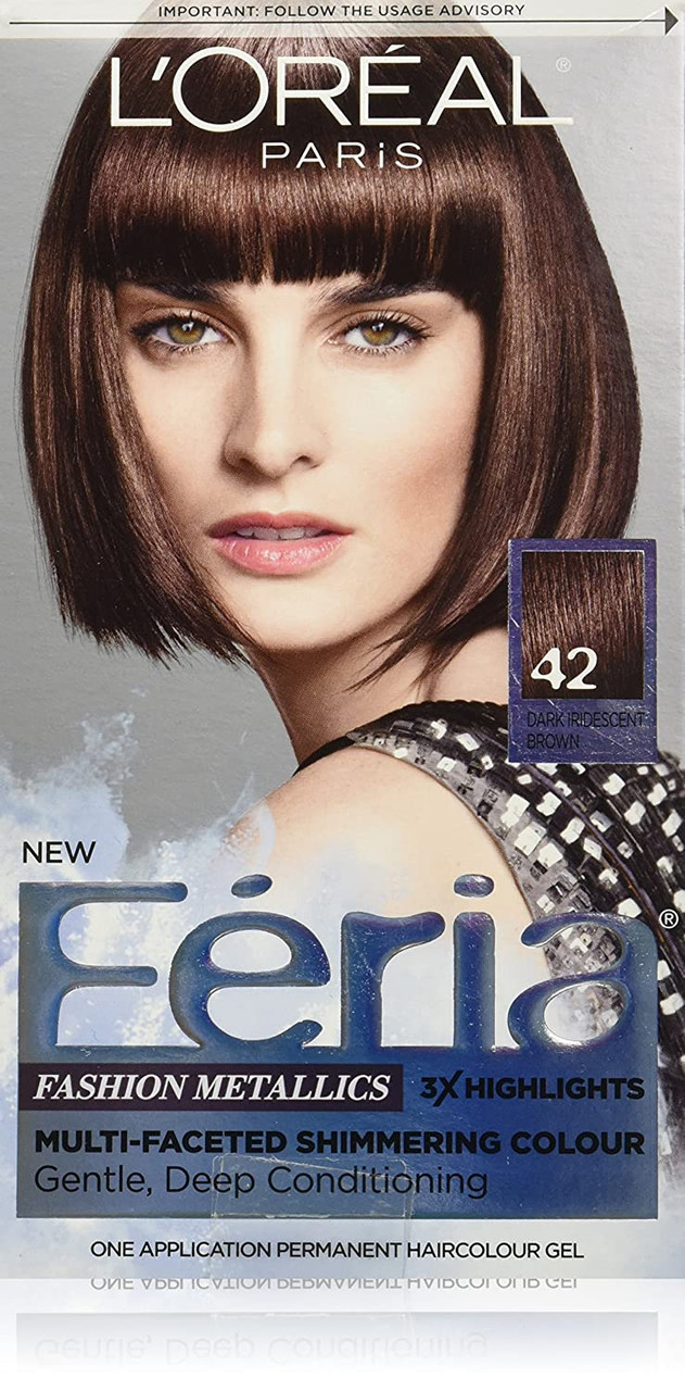 Loreal Paris Feria Multifaceted Shimmering Color  B61 Hilift Cool Brown   1 Kit  Target