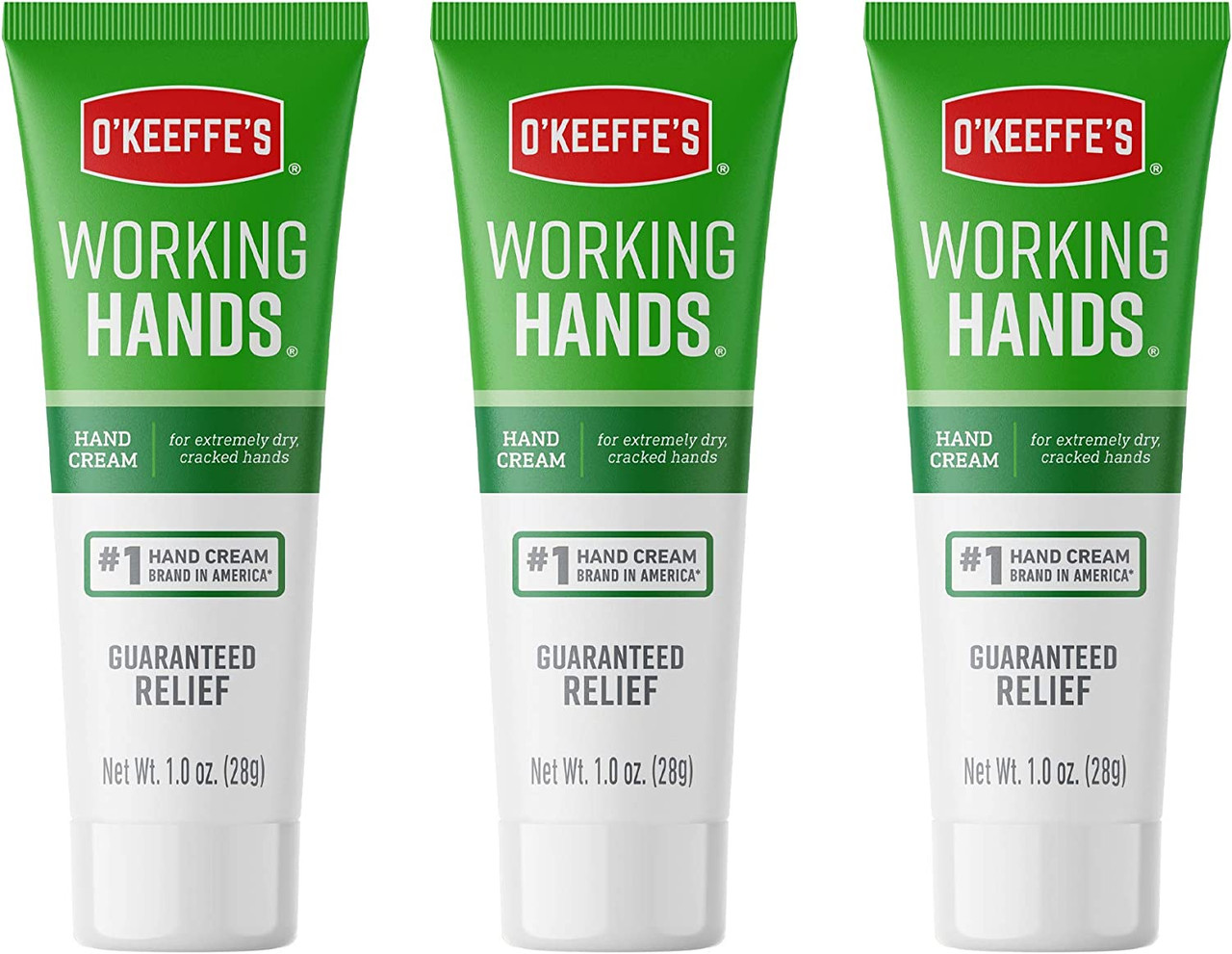 O'Keeffe's Working Hands Hand Cream, Relieves and Repairs Extremely Dry  Hands, 3 oz Tube, (Pack of 1)