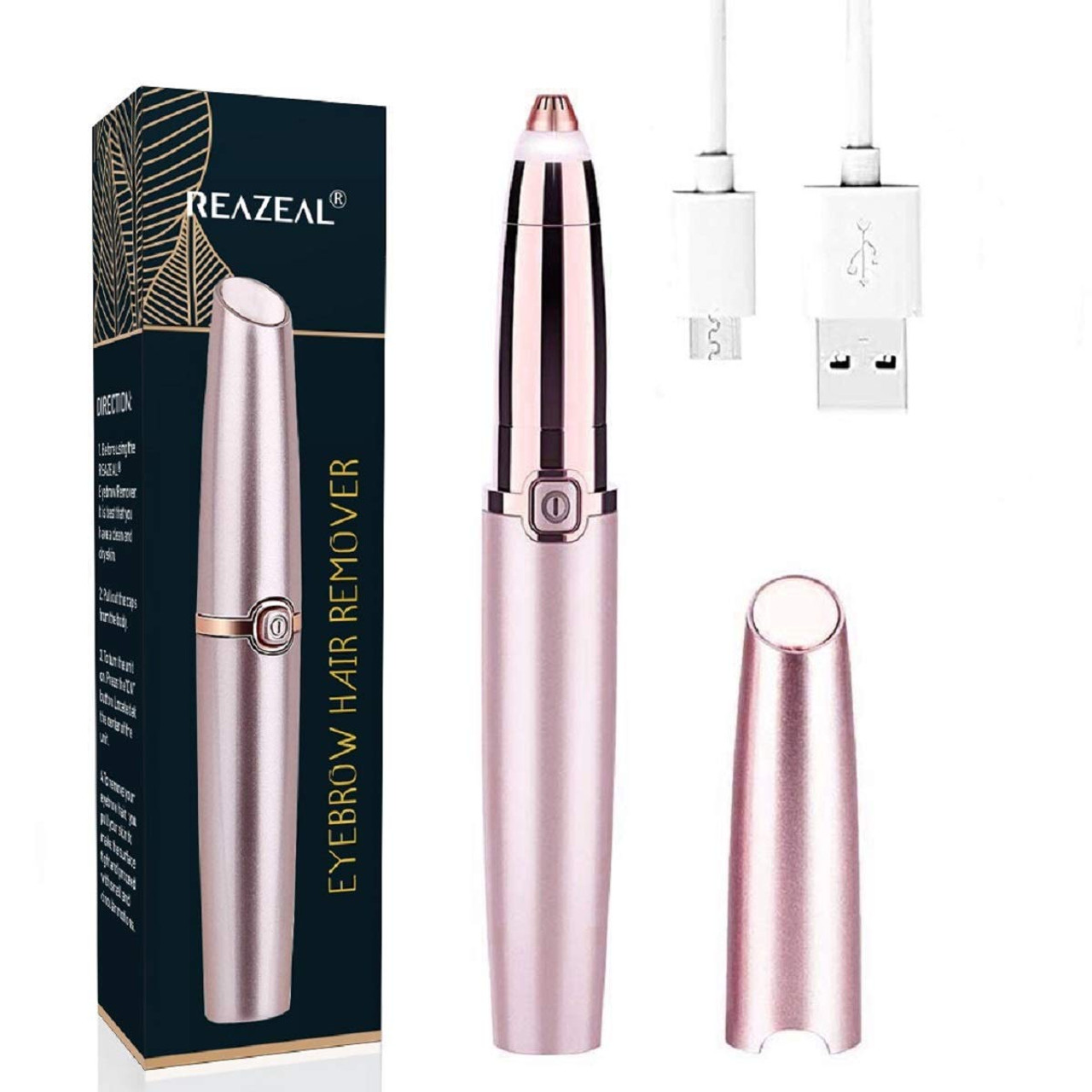 Buy Womens Painless Face Hair Remover MachineTrimmer Shaver for Upper  Lip Chin Eyebrow 1Pc White Gold Online at Low Prices in India   Paytmmallcom