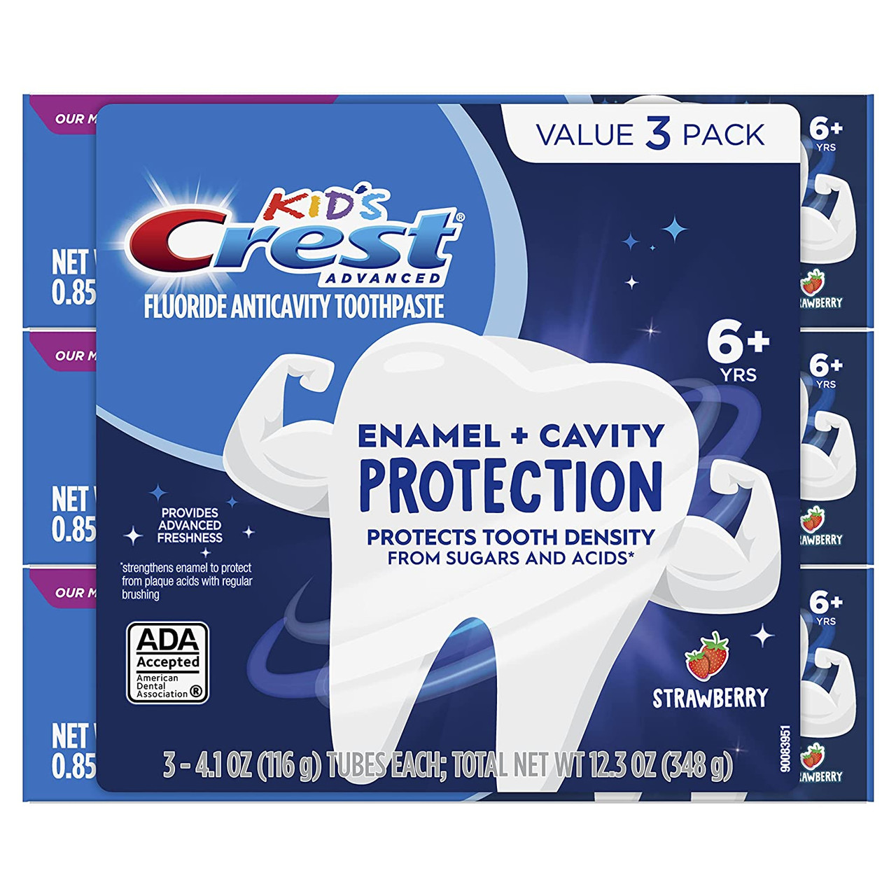 Crest Kids Enamel + Cavity Protection Toothpaste with Fluoride, for Ages 6+