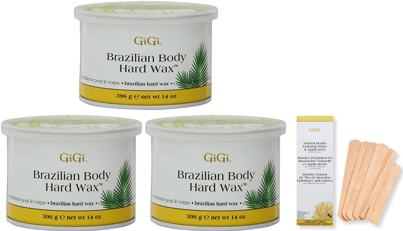 GiGi (3-PACK) Hard Body Wax for BRAZILIAN & Sensitive Areas and