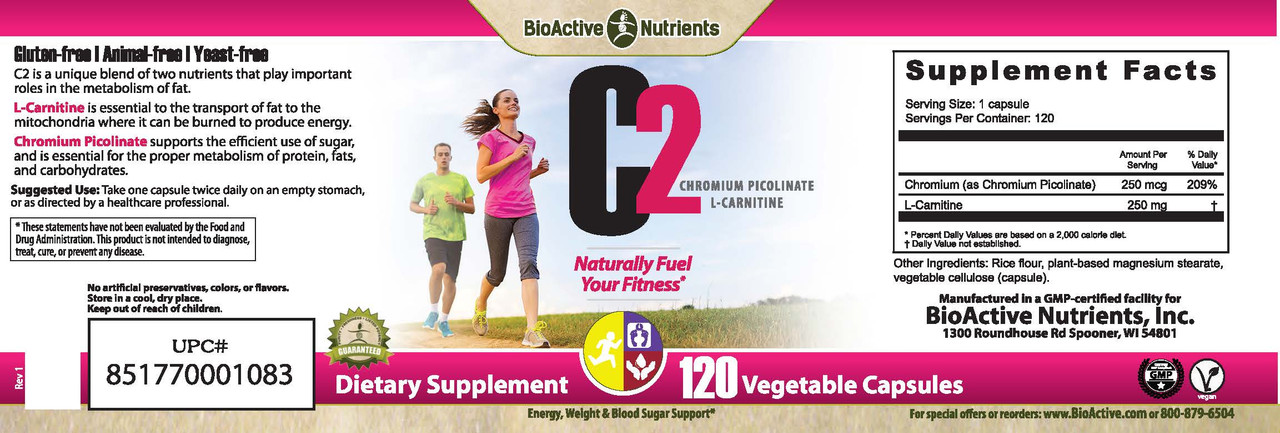 C2 Chromium Picolinate and L-Carnitine by BioActive Nutrients
