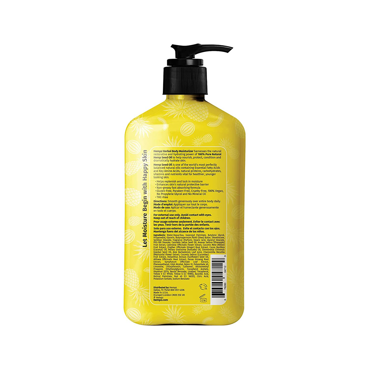 Hempz Limited Edition Happy Hydrating Sweet Pineapple & | Buy at