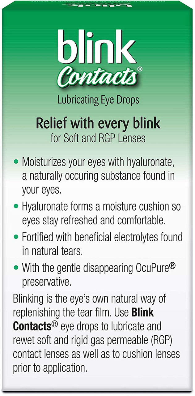 blink Contacts Lubricating Eye Drops 10 mL