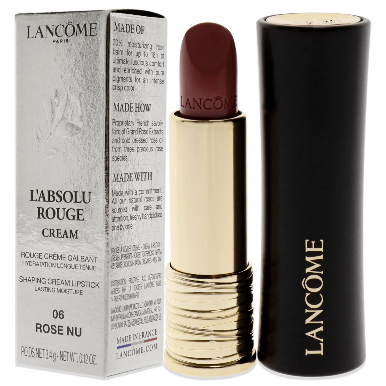 Lancome LAbsolu Rouge Cream Lipstick - 06 Rose Nu Lipst | Buy at