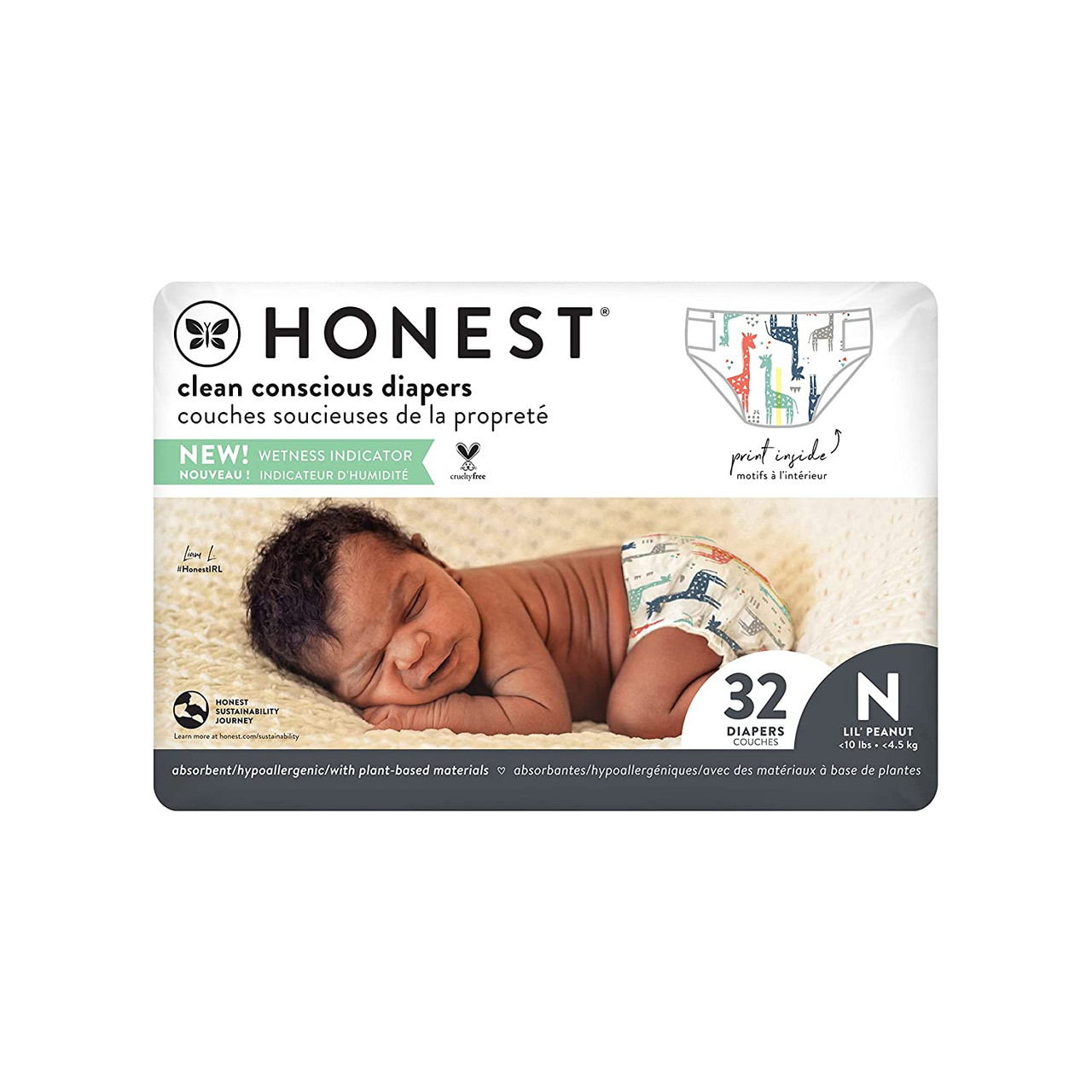 Honest diapers hot sale size 0