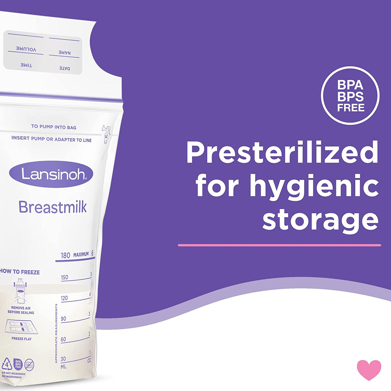 Lansinoh Breastmilk Storage Bags 200 Count Milk Storage Bags