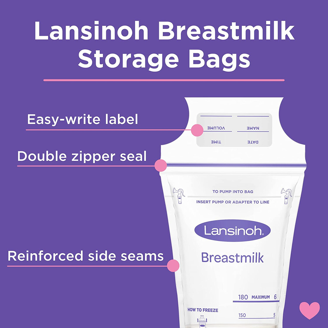 Buy Lansinoh Breast Milk Storage Bags 50 Count Online at Low Prices in  India  Amazonin