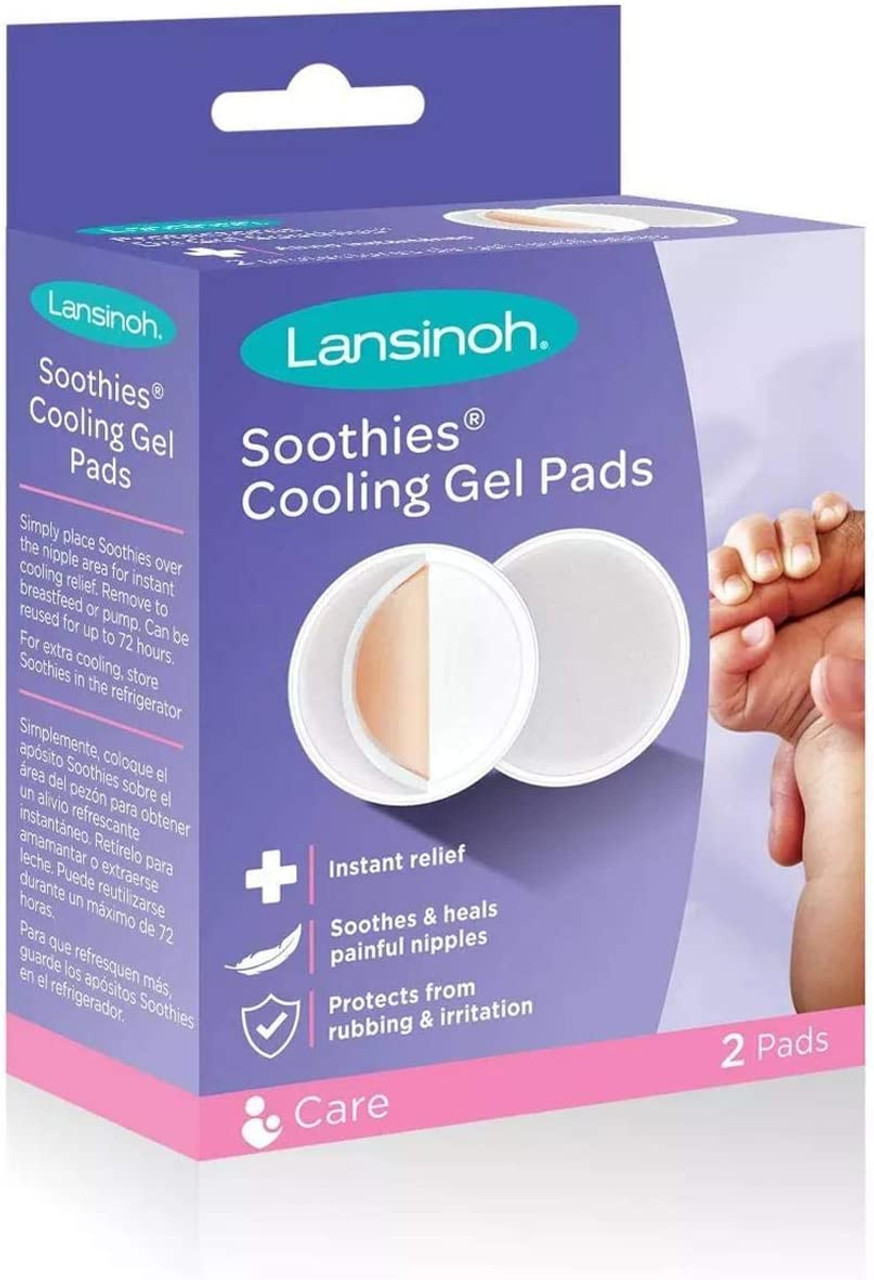 Lansinoh Soothies Breast Gel Pads For Instant Nipple Relief, 2 Pads, 4-Pack  