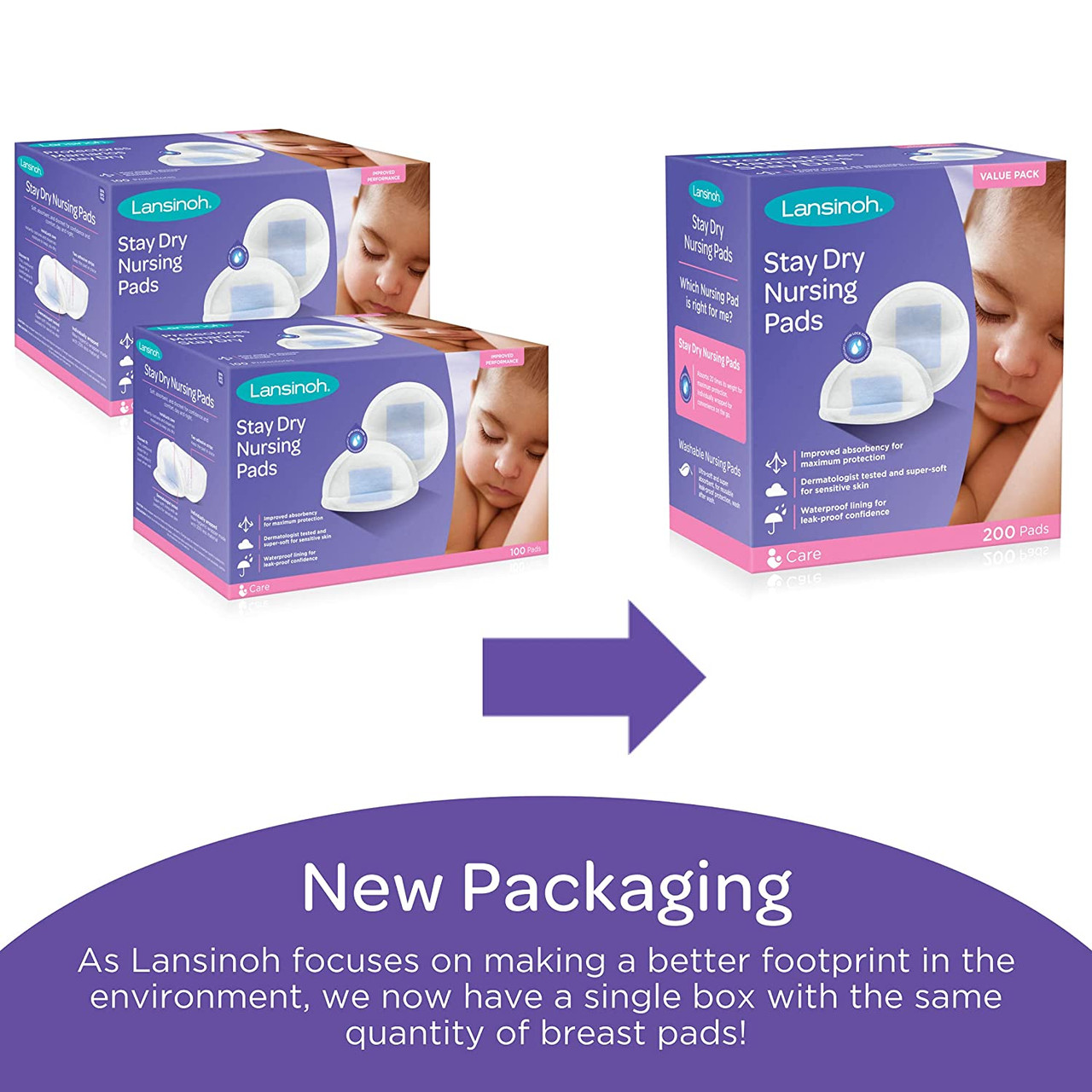 Lansinoh Stay Dry Nursing Pads