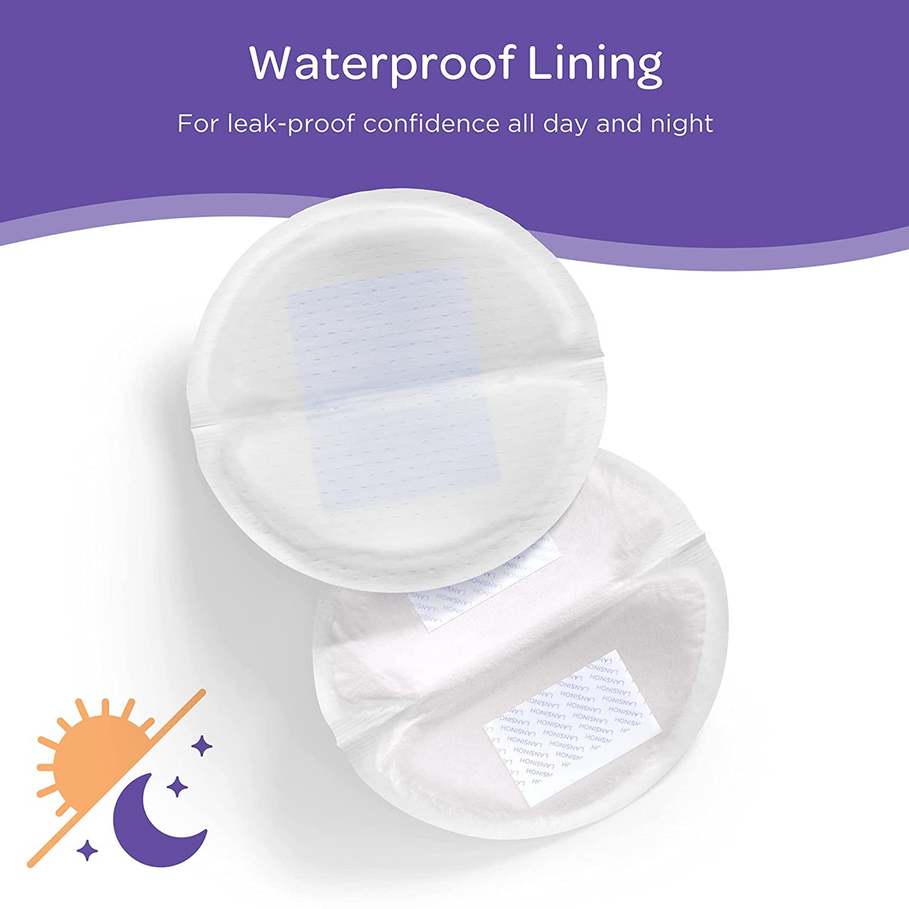 Lansinoh Stay Dry Disposable Breast Pad Nursing Pads Honeycomb 24's Per Box