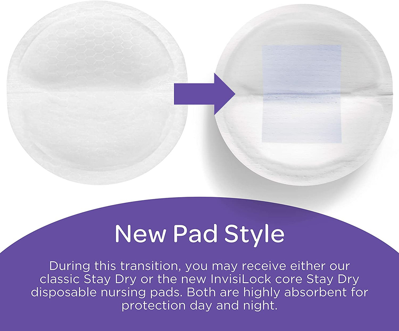 Lansinoh Stay Dry Disposable Nursing Pads for Breastfeeding, 200