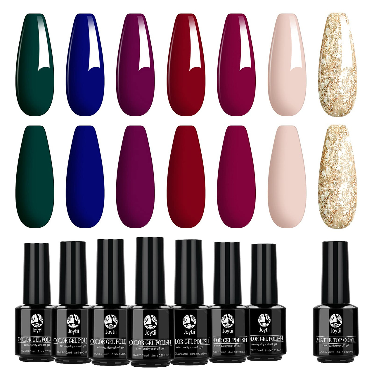 Glitter Sequins Solid Gel Nail Polish Kit Gel Paint Nails - Temu