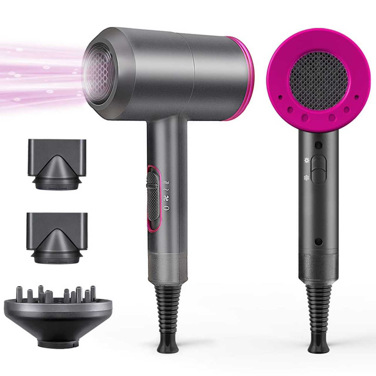 1800W Professional Hair Dryer with Diffuser Ionic Conditioning