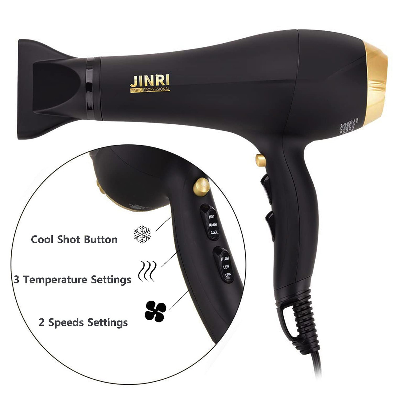 Ionic Hairdryer Hot Tools Blow Dryer Diffuser Hot Tools Turbo