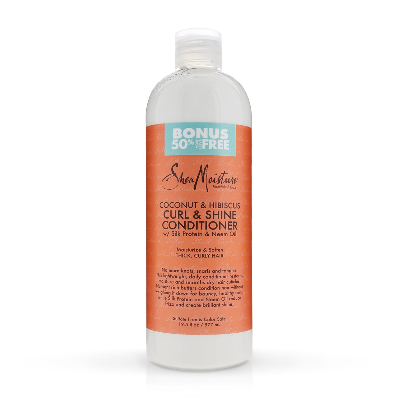 Shea Moisture Conditioner Curl & Shine, 13 Oz (368 G) – Mit Kokos & Hibiskus Für Lockiges Haar