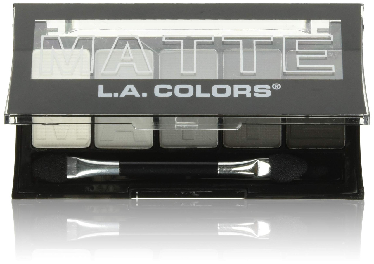 LA Colors 5 Color Matte Eyeshadow, Natural Linen, 0.25 oz.