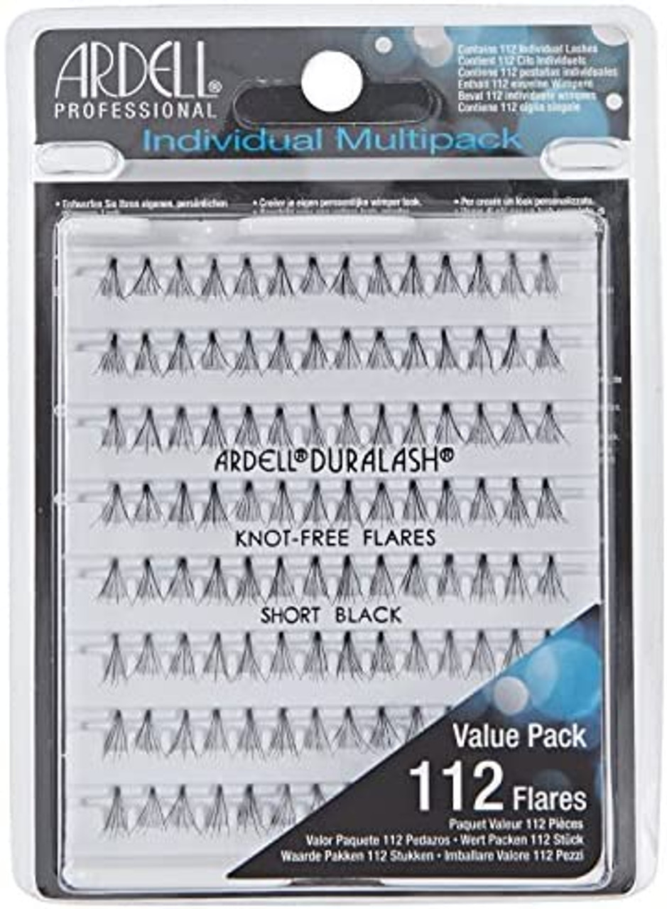 ARDELL Multipack Knot-Free Individuals Eye Lashes, Short, Black