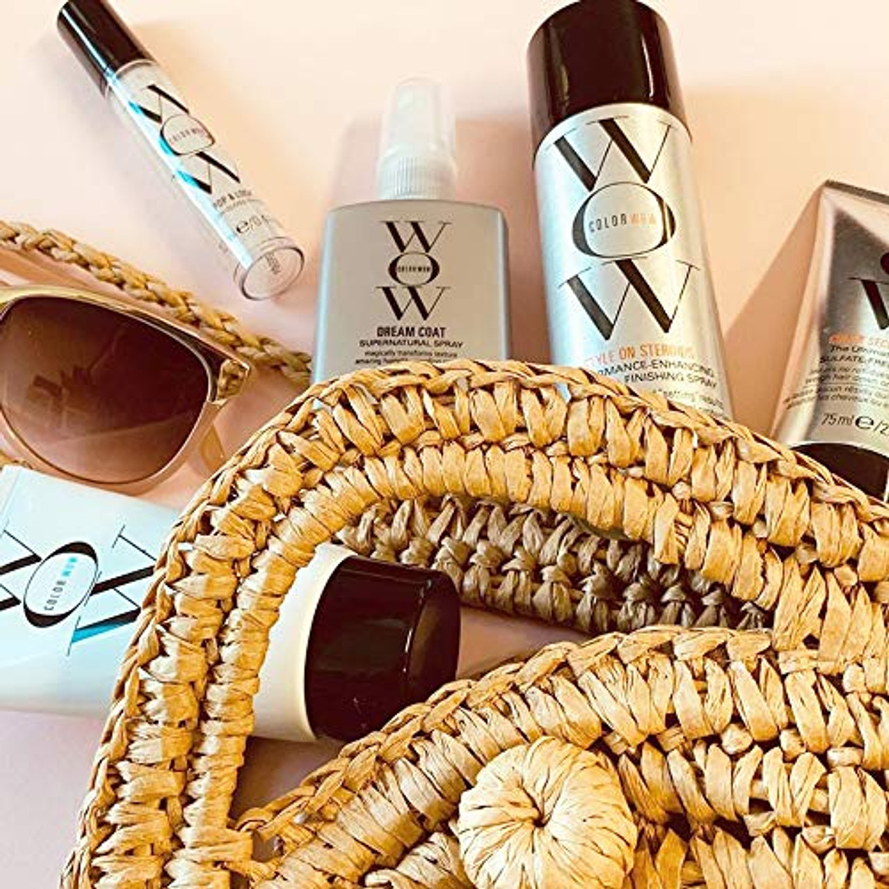 COLOR WOW Best Vacay Hair Ever Travel Kit Includes Shampoo, Conditioner,  Dream Coat, Style on Steroids, and Pop + Lock. These key essentials are