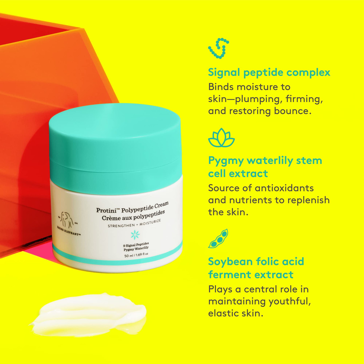 フェイスクリーム Drunk Elephant Protini Polypeptide Cream Protini™ Polypeptide Firming Moisturizer - Drunk