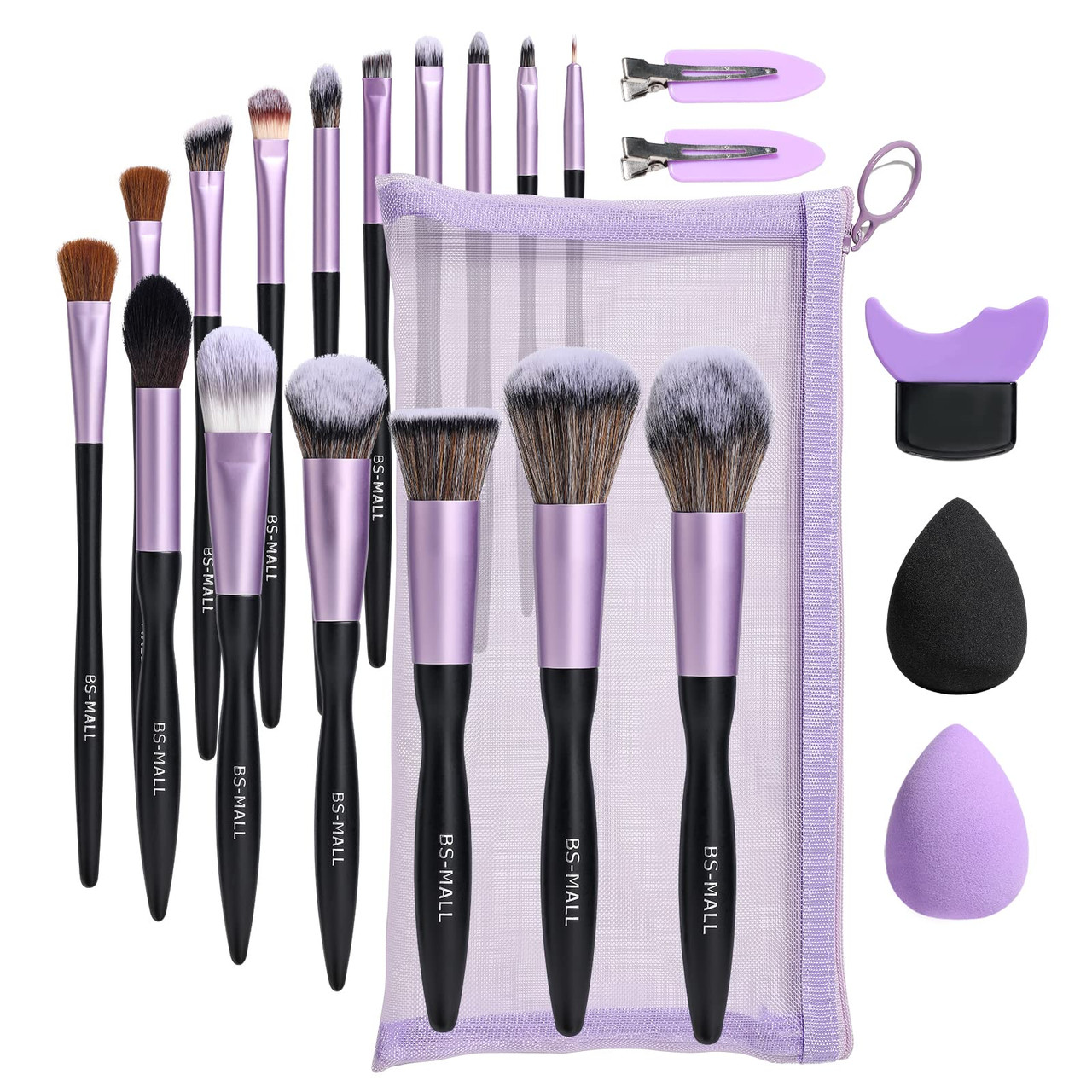 Beakey Makeup Brush Set Premium Synthetic Kabuki Foundation Face Powder Blush