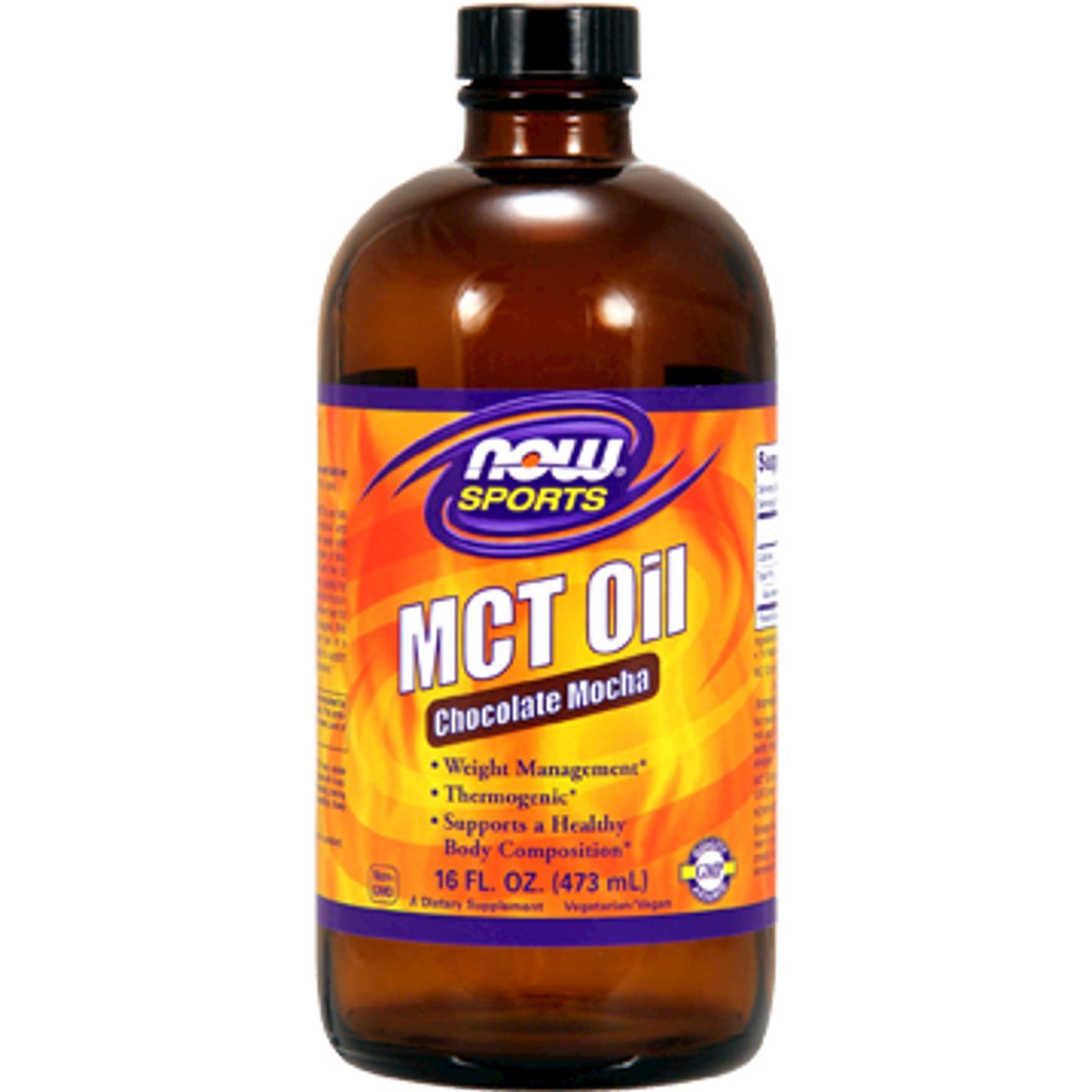 MCT Oil (Medium Chain Triglycerides) with Coconut Oil, 16 fl oz (473 mL)  Bottle | PipingRock Health Products