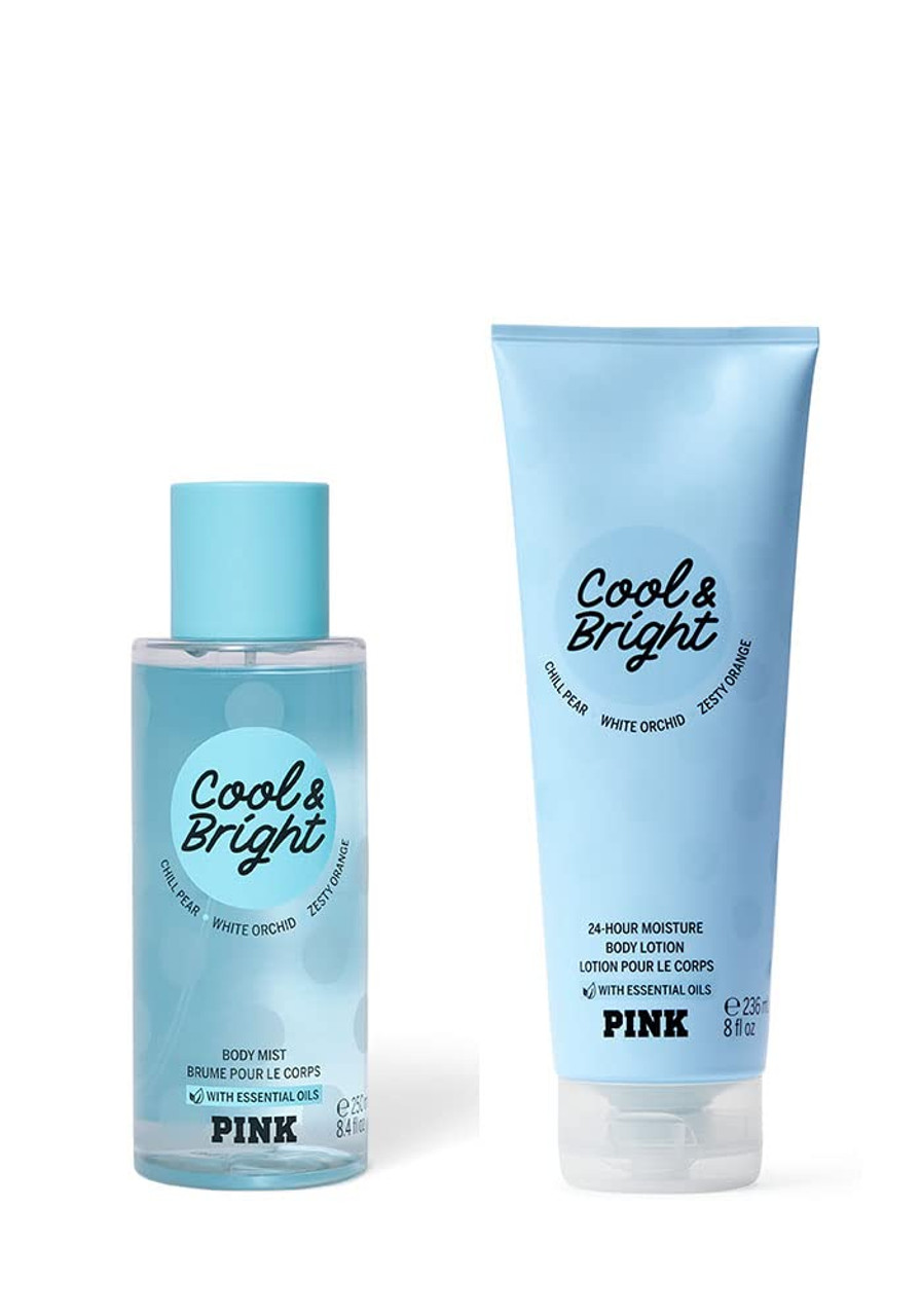 Victorias Secret Pink Cool Bright Mist Lotion Set