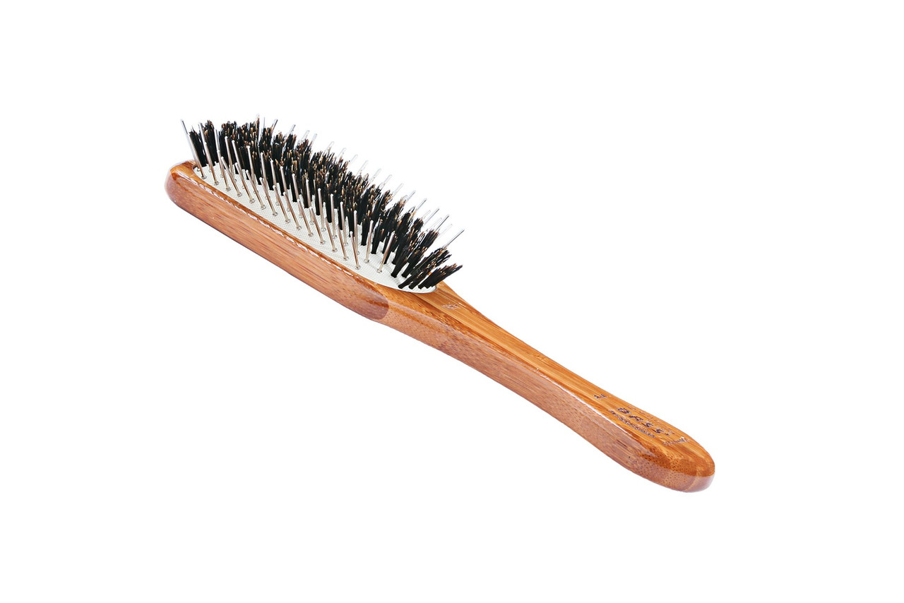 Classic Men's Club (Soft) Wild Boar Bristles Light Wood or Acrylic Handle  Gentle Bass Brushes (1 Brush)