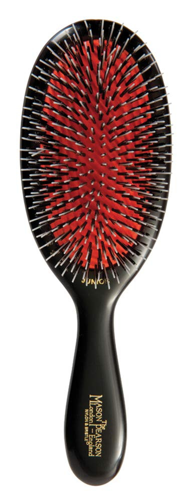 Mason Pearson Bristle & Nylon Junior Medium Hair Brush - BN2, Dark