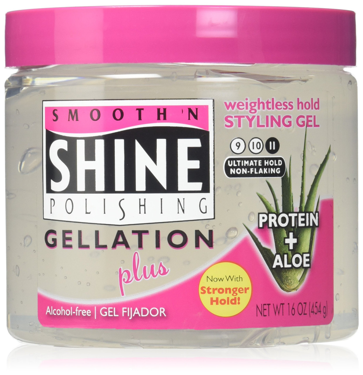  Smooth 'N Shine Gellation Styling Gel Super Hold 16 oz. : Hair  Gels : Beauty & Personal Care