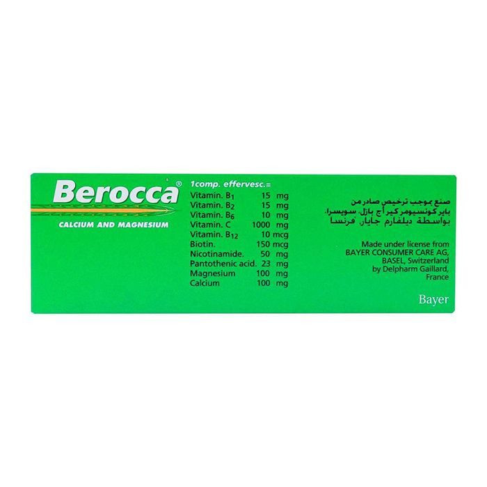 Berocca With Calcium & Magnesium Effervescent Tablets 10's