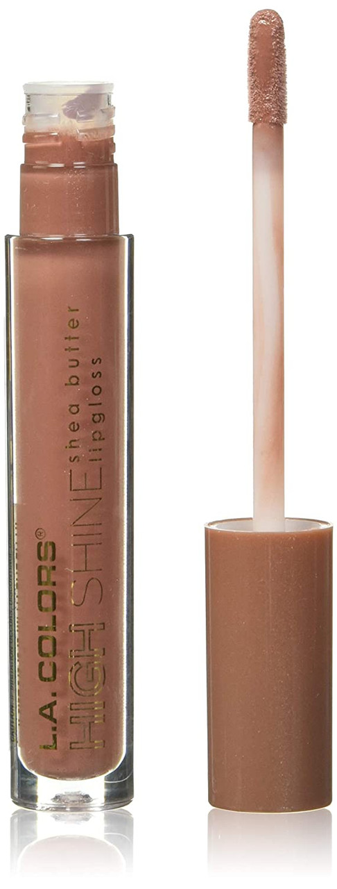 LA Colors High Shine Shea Butter Lip Gloss, Clear, 0.14 Ounce