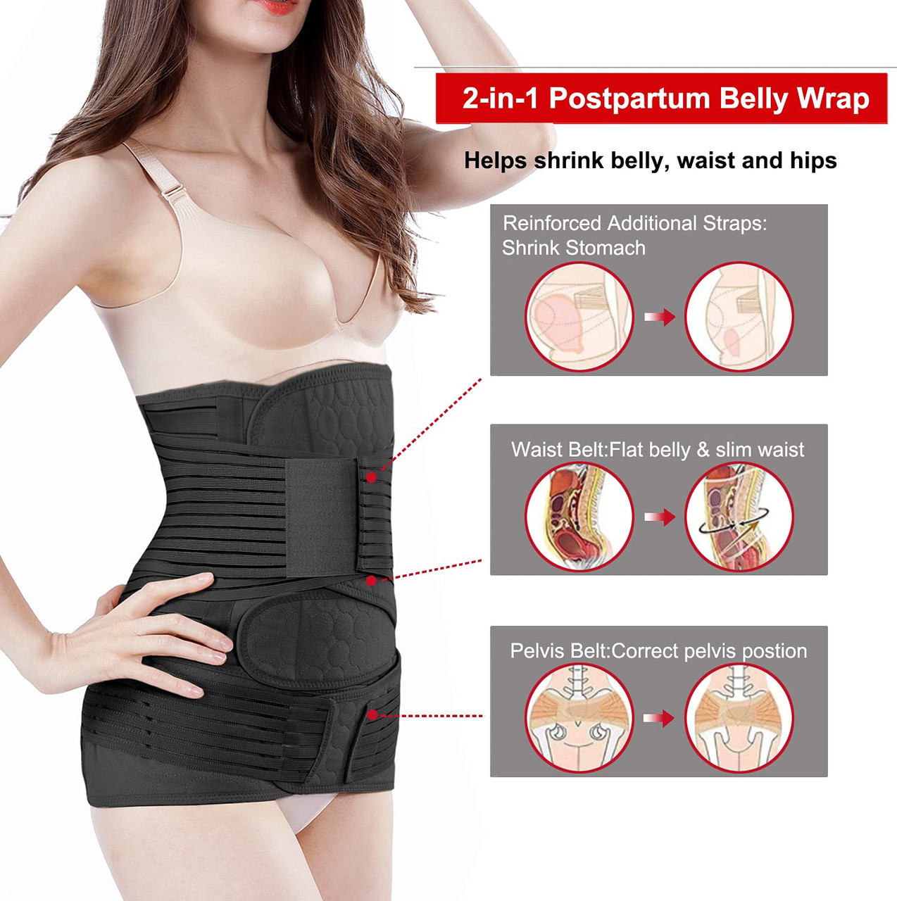 RDSIANE 2 in 1 Postpartum Belly Wrap Girdle India