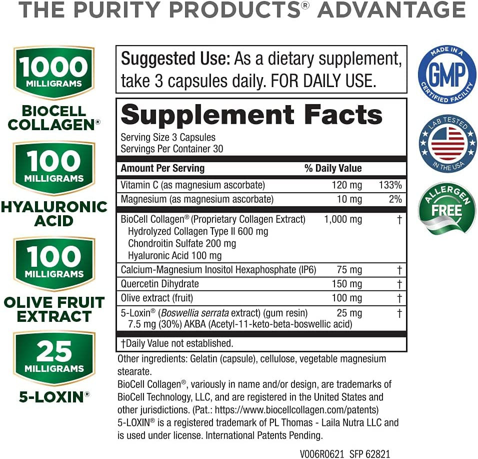 HA Joint Formula Hyaluronic Acid from Purity Products 90 capsules