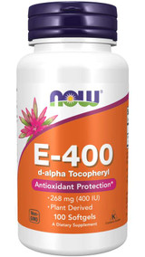 Now Foods E-400 IU D Alpha Tocopherol-100 Softgels