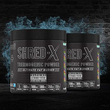 Applied Nutrition Shred X Thermo Powder - Weight Loss, Fat Burner with Green Tea, L Carnitine, Theanine, Tyrosine, Thermogenic Energy Detonator Supplement, Shred-X 300g - 30 Servings (Sour Gummy Bear)