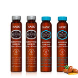 HASK Keratin Protein and Argan Hair Oil Vials Set: Includes 2 Keratin Hair Oil Vials and 2 Argan Hair Oil Vials