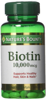 Nature's Bounty Ultra Strength Biotin 10,000mcg - 120 Count