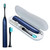 Silent Sonic Electric Toothbrush with 3 Intensities and 5 Cleaning Modes Quadrant Pacer Intelligent 2 Minutes Timer Navy Blue Silent Sonic Electric Toothbrush with 3 Intensities and 5 Cleaning Modes Quadrant Pacer Intelligent 2 Minutes Timer Navy Blue