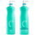 Malibu C Un-do-goo Shampoo and Miracle Repair Liter Duo Set,33.8 Fl Oz (Pack of 2)