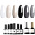 modelones 8Pcs Black White Gel Nail Polish and Base & Top Coat Set modelones 8Pcs Black White Gel Nail Polish and Base & Top Coat Set