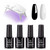 Beetles U V Light for Nails Mini Nail Lamp Poly Nail Gel Curing Lamp, 4Pcs 7.5Ml Black White Colors with No Wipe Top Coat and Base Coat Gel Polish Set Beetles U V Light for Nails Mini Nail Lamp Poly Nail Gel Curing Lamp, 4Pcs 7.5Ml Black White Colors with No Wipe Top Coat and Base Coat Gel Polish Set